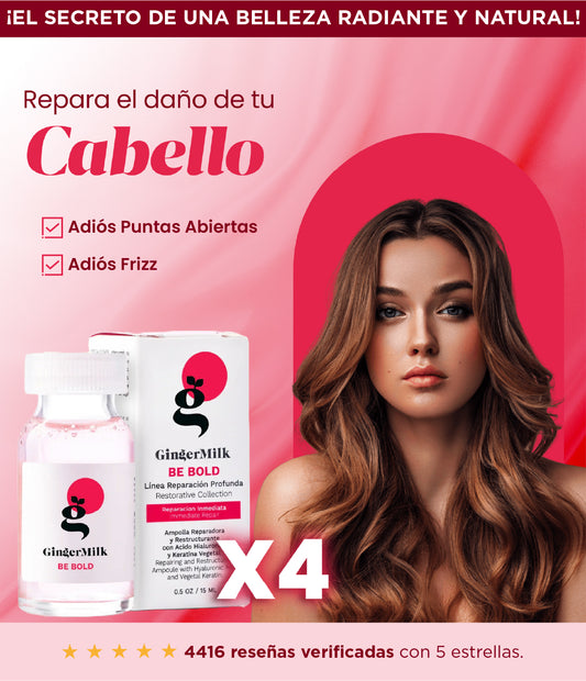 GingerMilk X4 Und | Ampolla de Reparación Capilar